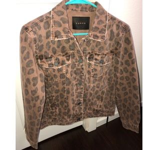 blanknyc leopard denim jacket